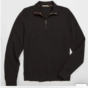 Burberry Brit London Mens Cotton Quarter Zip Pullover Large